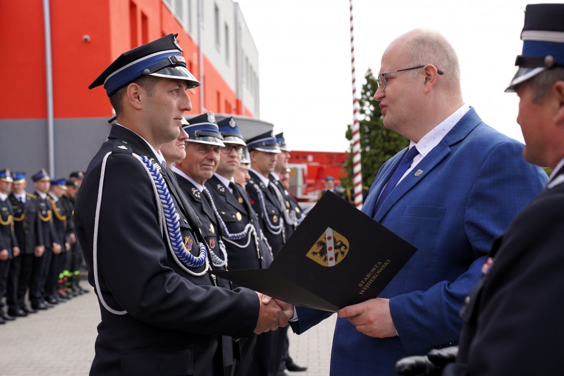 Strażacy z Powiatu Wejherowskiego świętowali