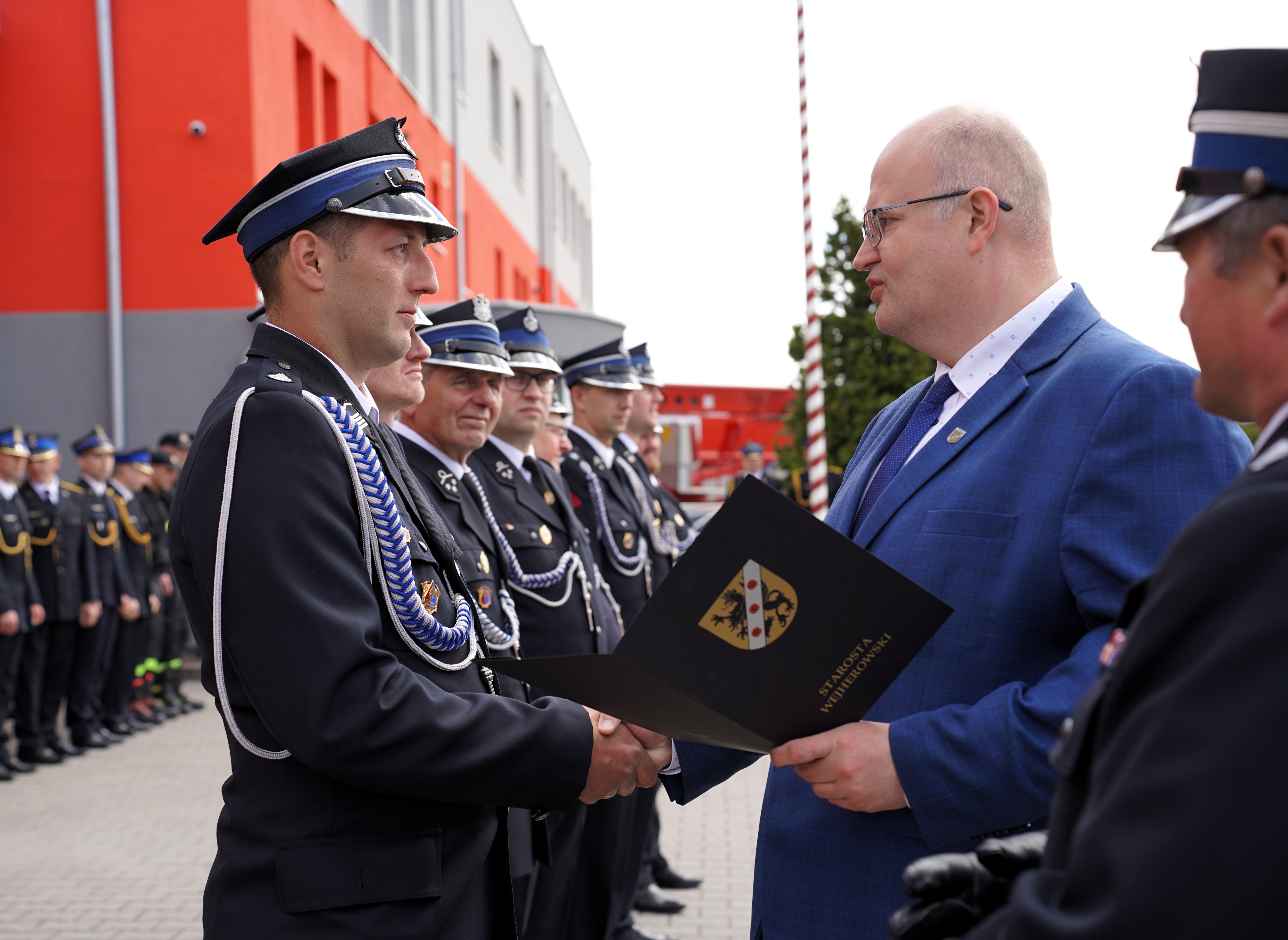 Strażacy z Powiatu Wejherowskiego świętowali